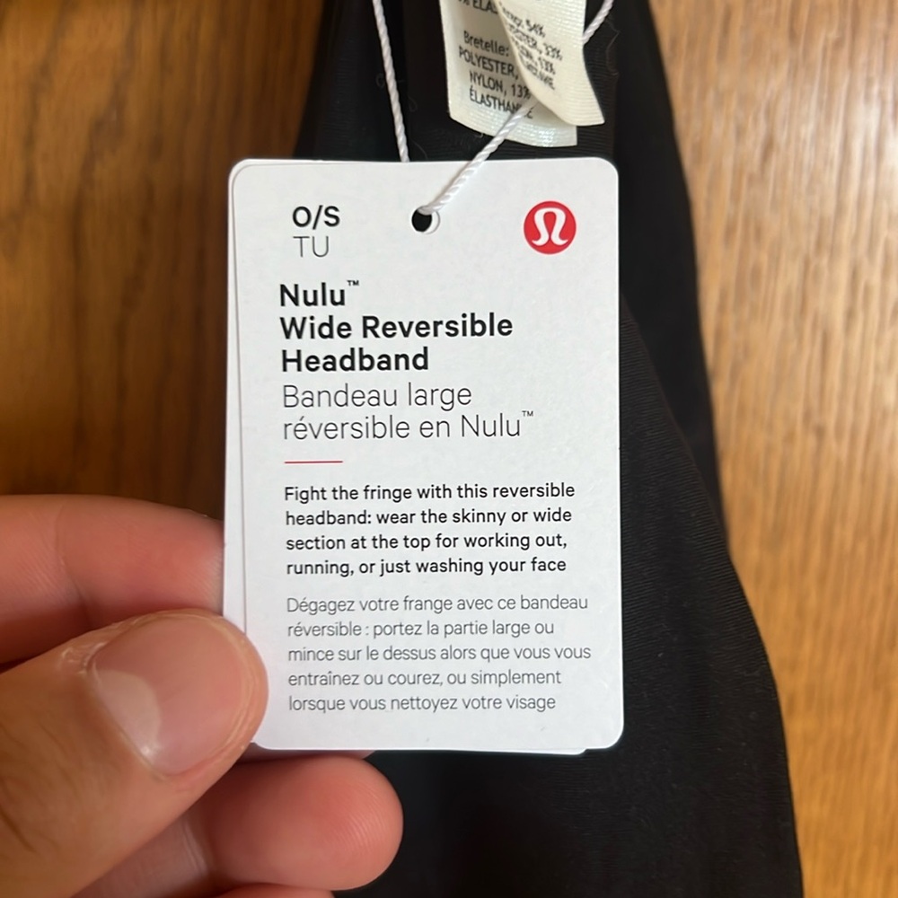 Lululemon Nulu Wide Reversible Headband